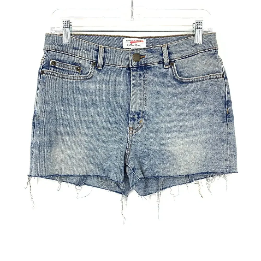 & Other Stories Shorts Women's Size 27 Cotton Denim Jean Medium Wash Blue